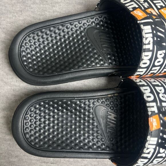 Nike Just Do It Print Slide Sandals Nick Benassi Mens Size 7 - Picture 4 of 9